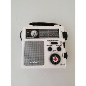 American Red Cross FR300 Emergency AM/FM Radio White By Eton Rechargeable Radio